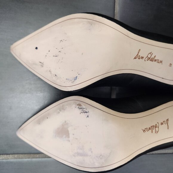 Sam Edelman Hazel Classic Professional Black Pumps Heels 10 - Picture 7 of 11